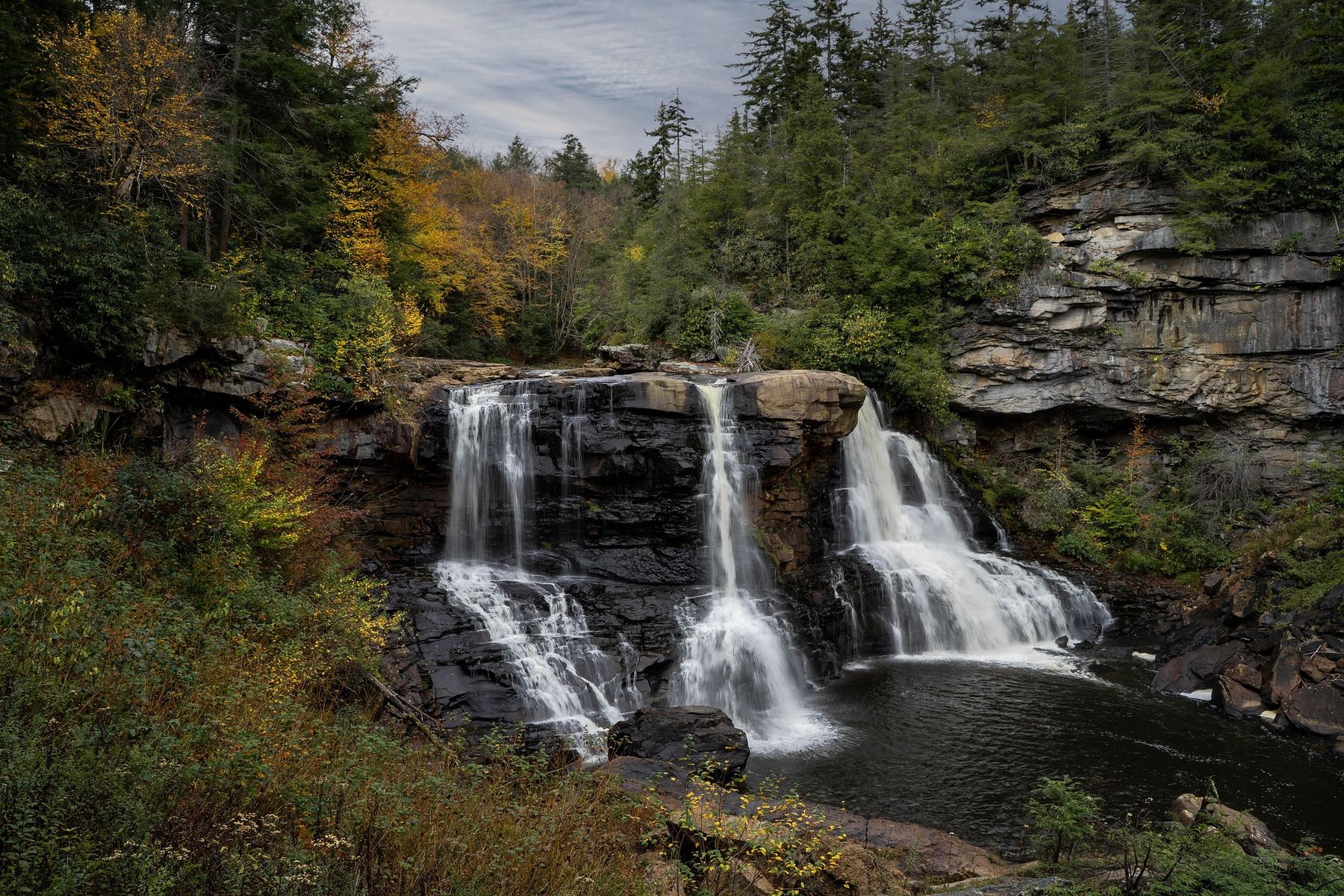 Blackwater Falls in autumn, West Virginia